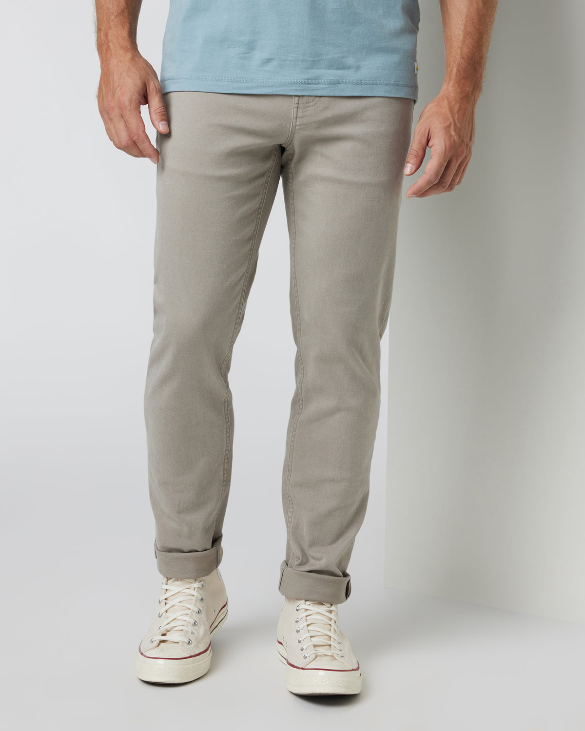 Benton Stretch Twill Pant Men's Taupe Pants - Image 5