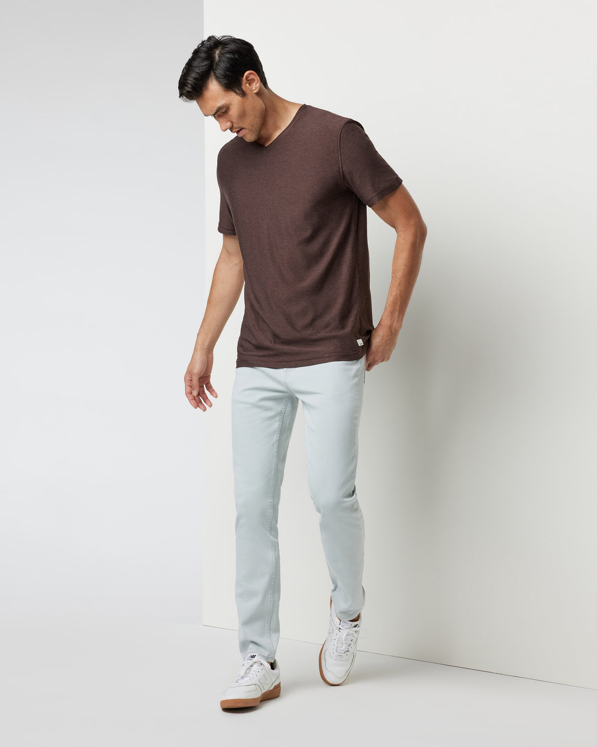 Benton Stretch Twill Pant Men's Sky Grey Twill Pants - Image 5