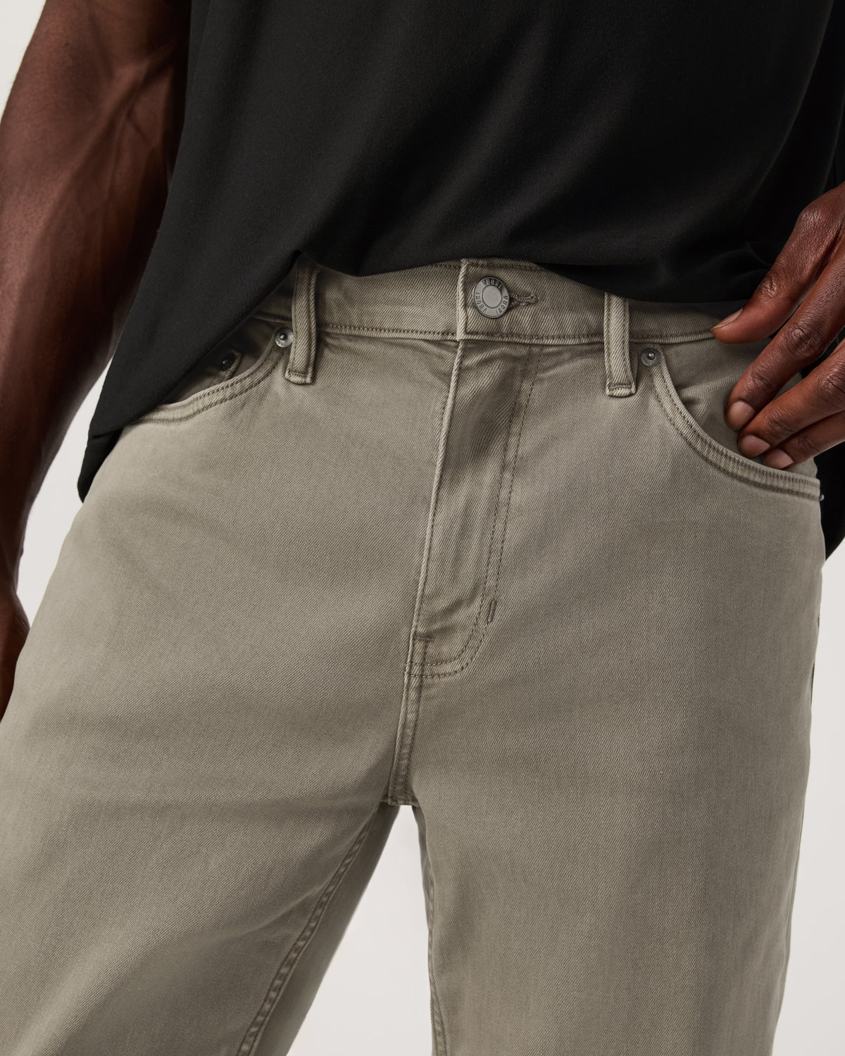 Benton Stretch Twill Pant Athletic Slim Fit 30" Taupe - Image 2