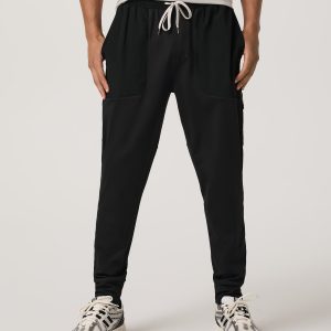 Sunday Mixed Media Jogger 28" Men's Black Joggers