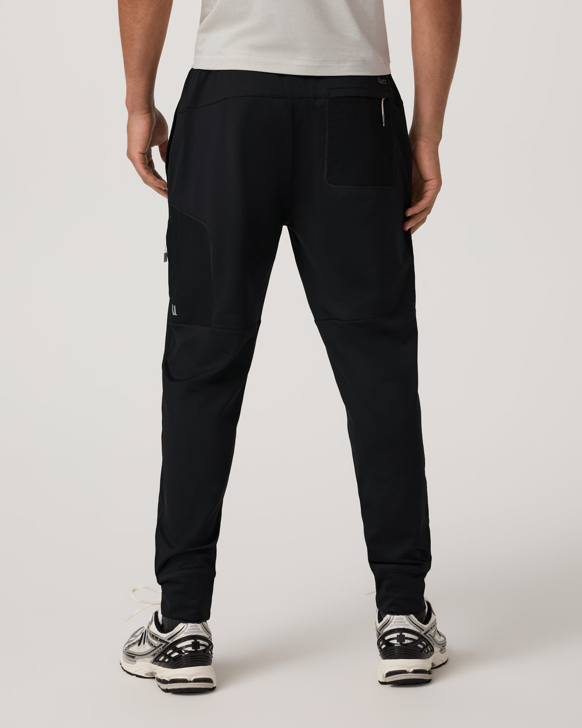 Sunday Mixed Media Jogger 28" Men's Black Joggers - Image 3
