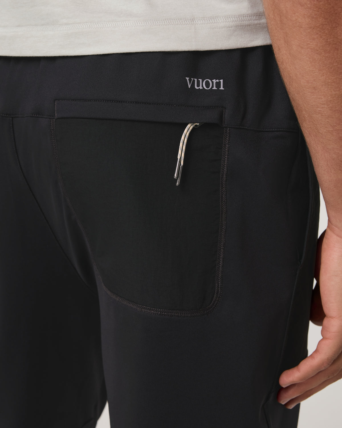 Sunday Mixed Media Jogger 28" Men's Black Joggers - Image 5
