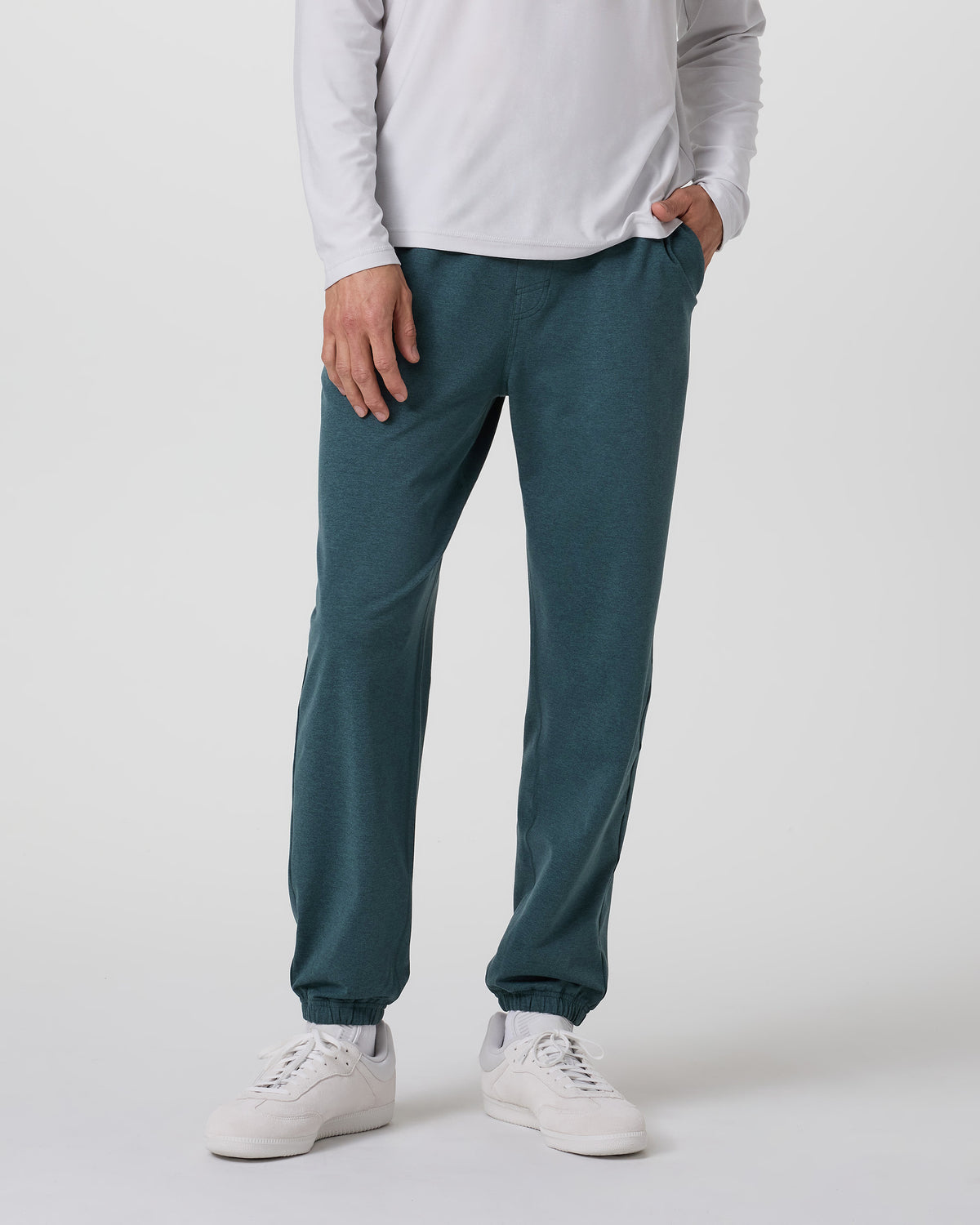 Coronado Performance Sweatpant Classic 28" Deep Sea Heather - Image 3
