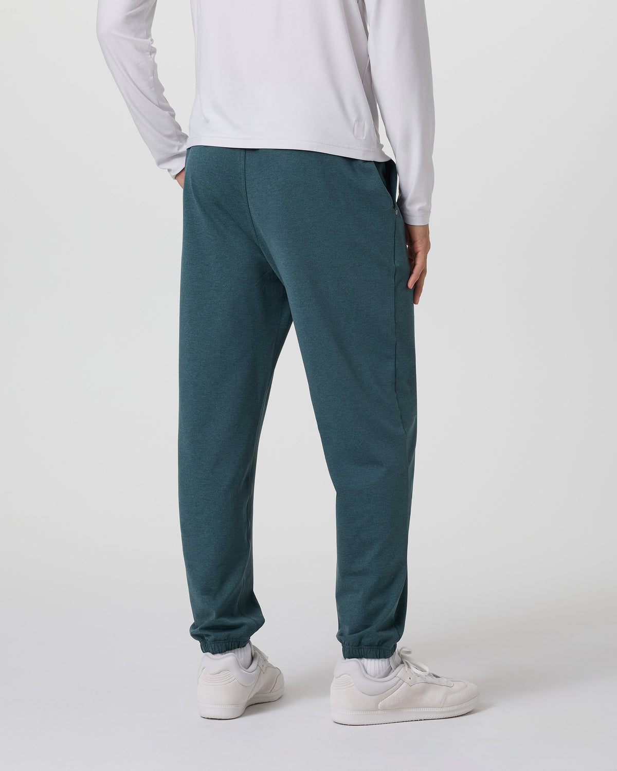 Coronado Performance Sweatpant Classic 28" Deep Sea Heather - Image 4