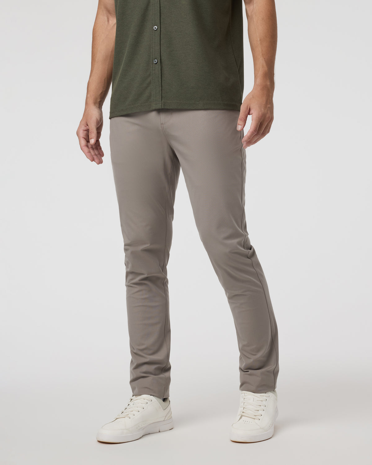 Meta Pant Athletic Slim 32" Mocha 5-Pocket Pants