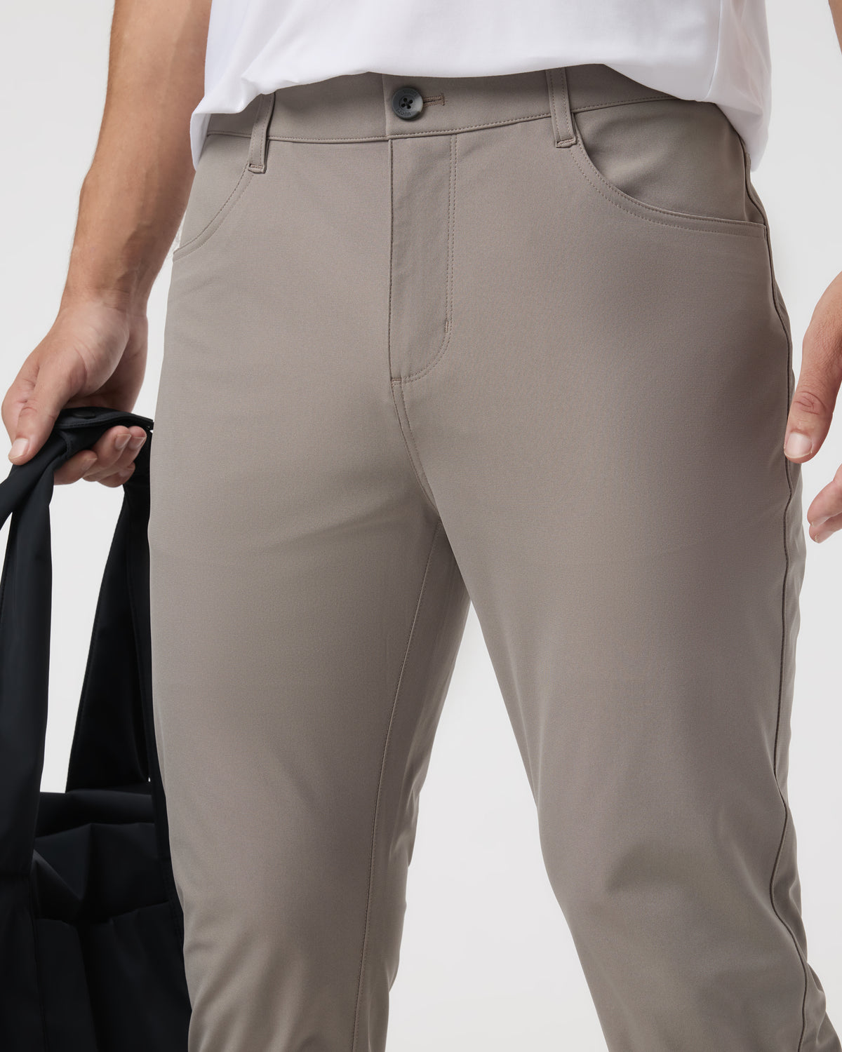 Meta Pant Athletic Slim 32" Mocha 5-Pocket Pants - Image 2