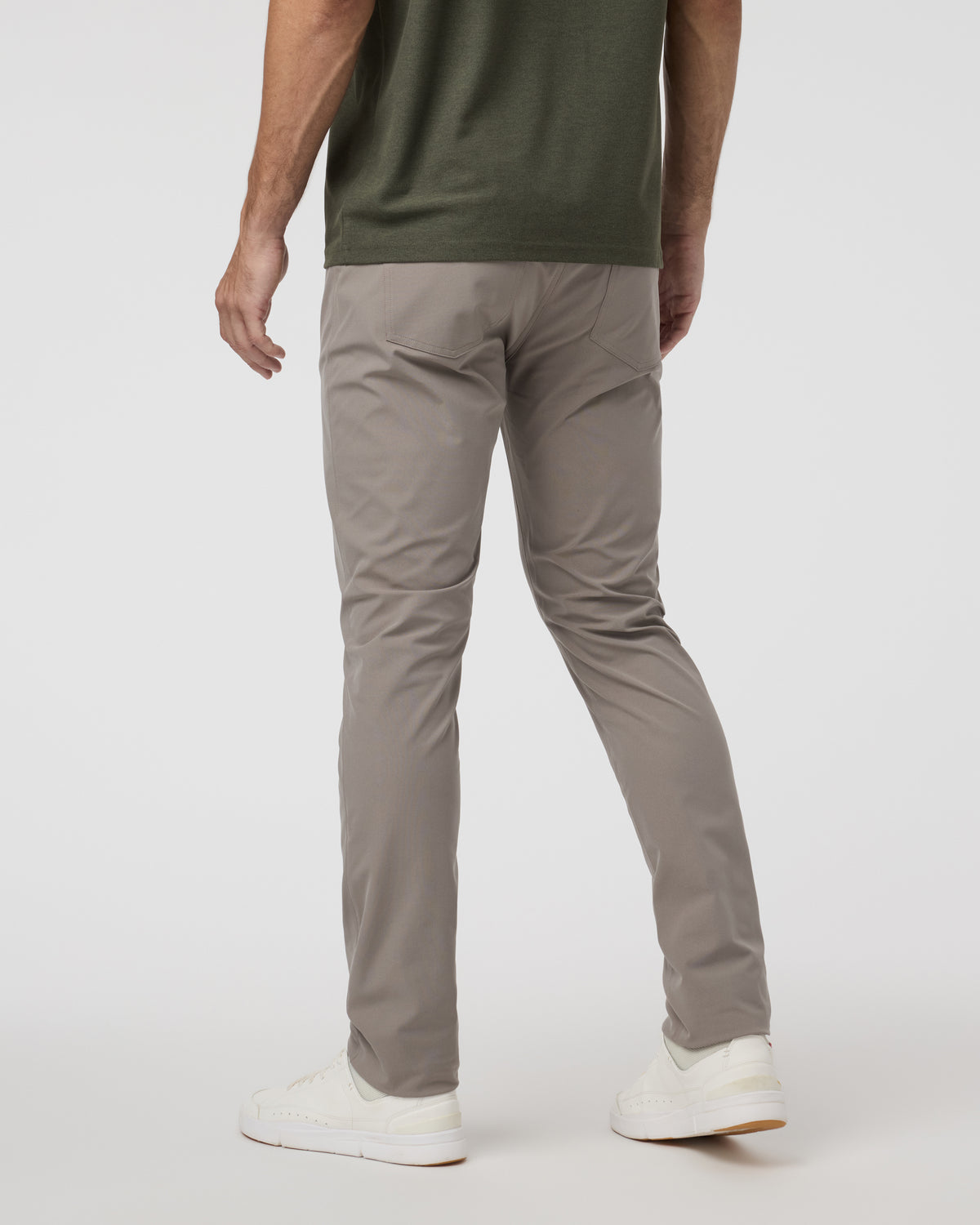 Meta Pant Athletic Slim 32" Mocha 5-Pocket Pants - Image 5