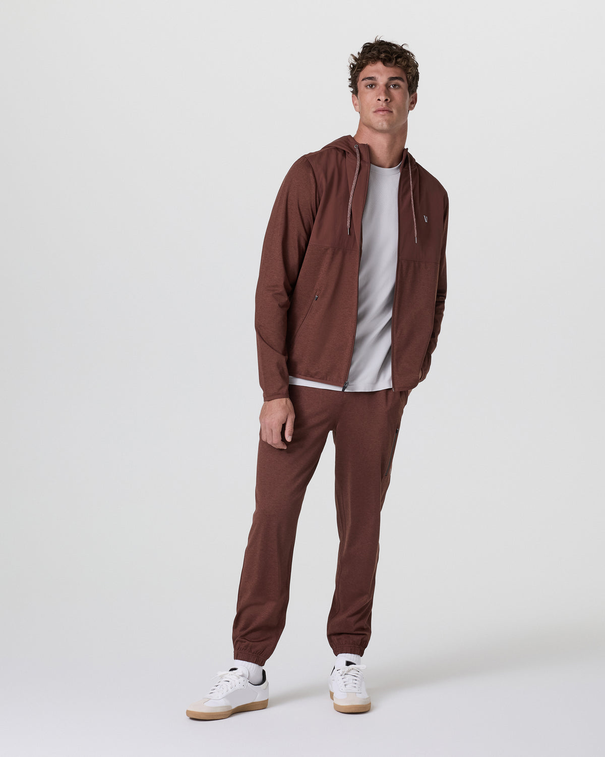 Sunday Performance Sweatpant Classic 30" Burnt Sienna Heather - Image 3