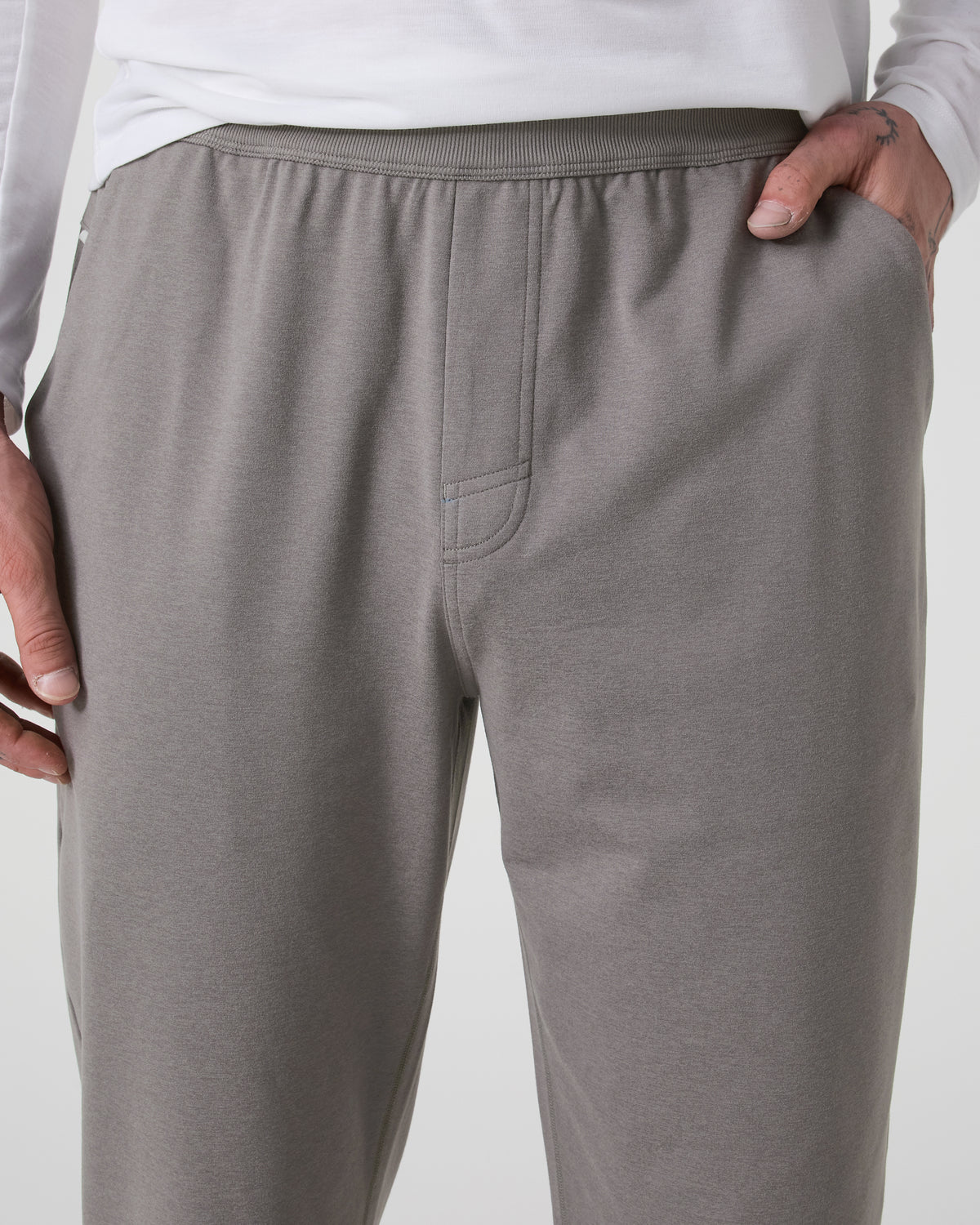 Coronado Performance Sweatpant Classic 28" Dolomite Heather - Image 2