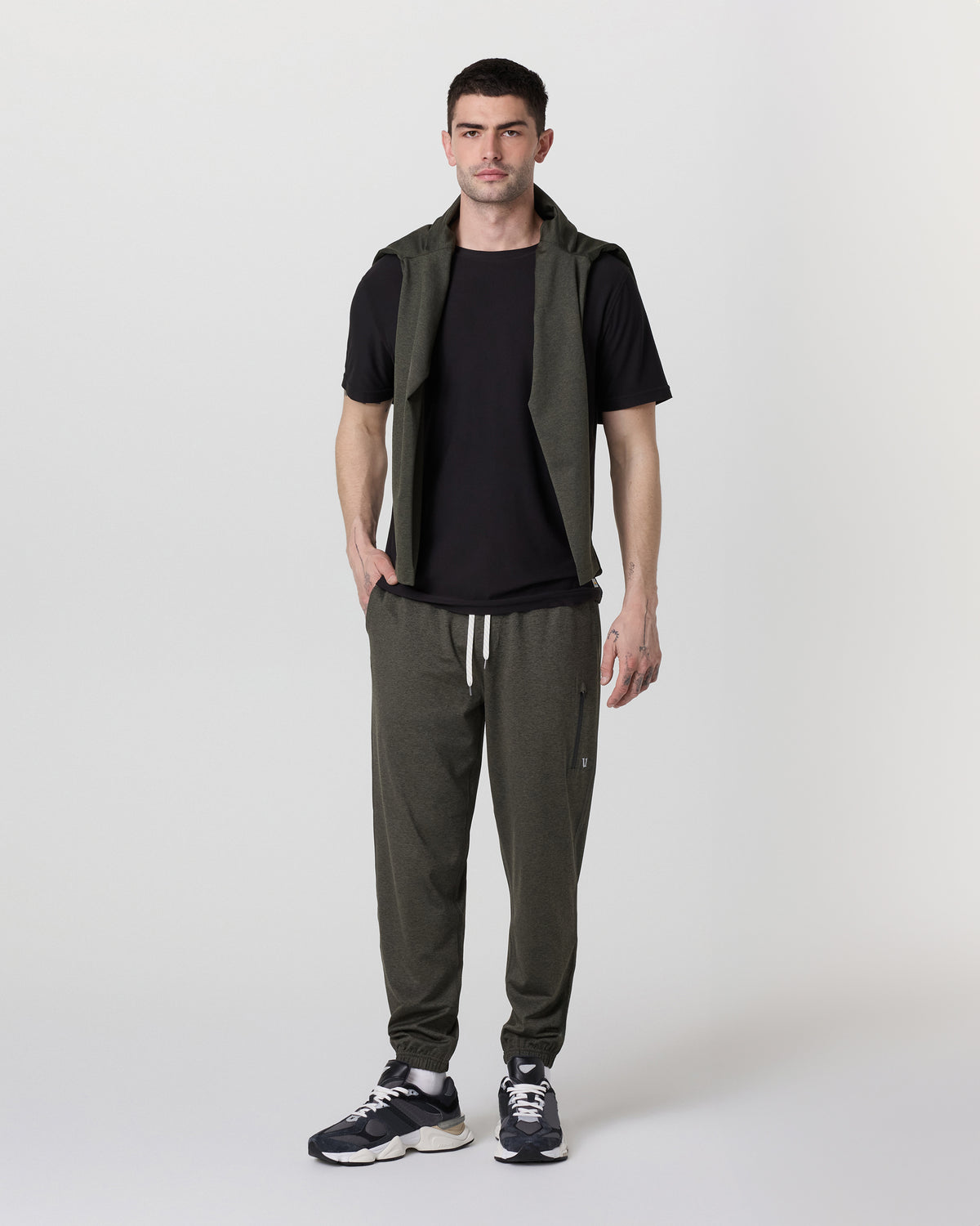 Sunday Performance Sweatpant Classic 30" Kale Heather - Image 4