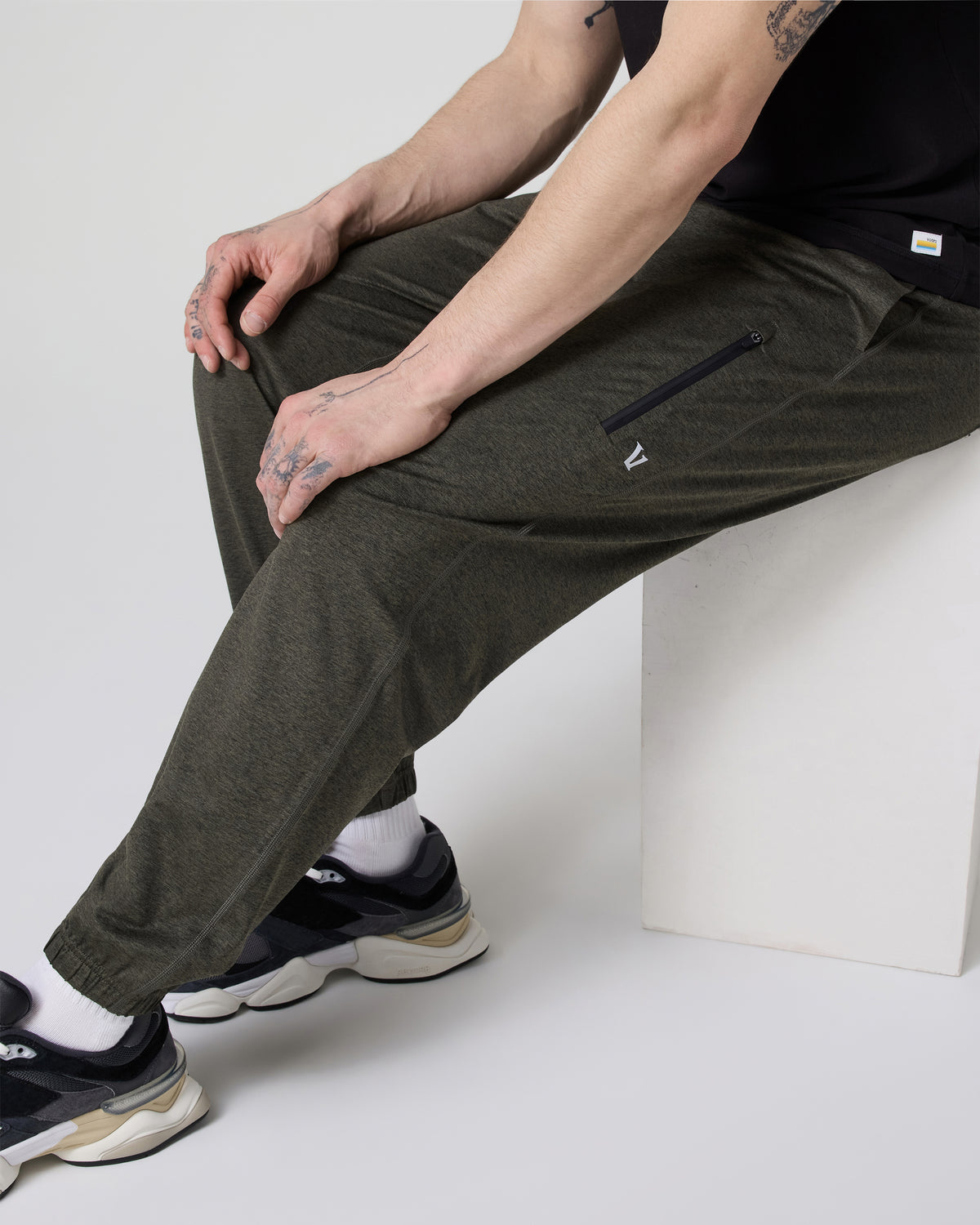 Sunday Performance Sweatpant Classic 30" Kale Heather - Image 5