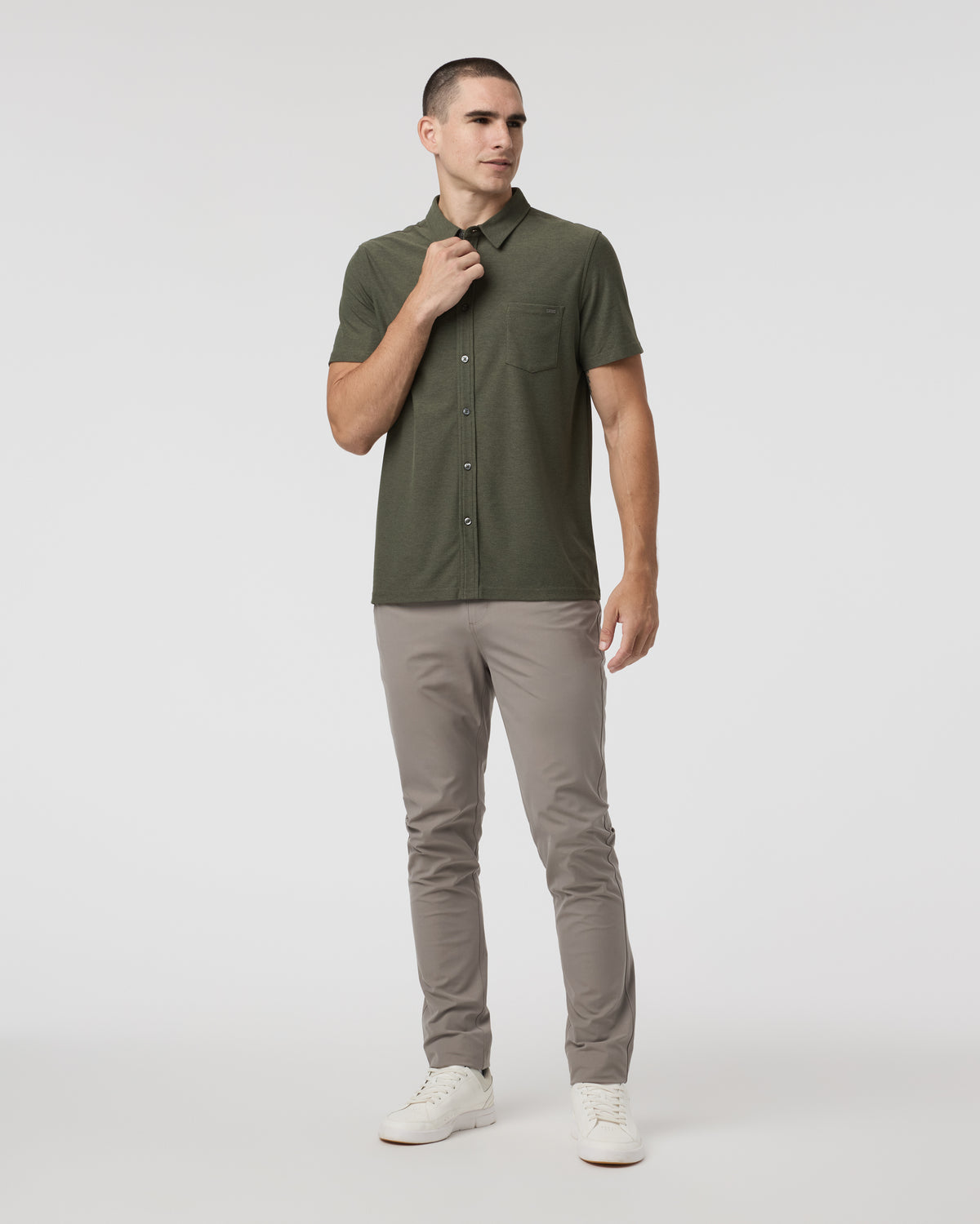 Meta Pant Athletic Slim 34" Mocha - Image 3