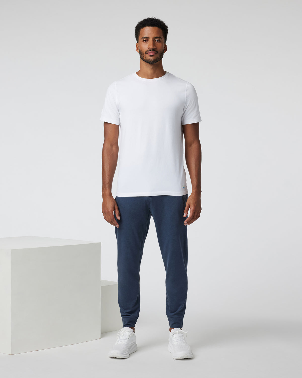 Ponto Performance Jogger Athletic Slim Fit 30" Azure Heather - Image 2
