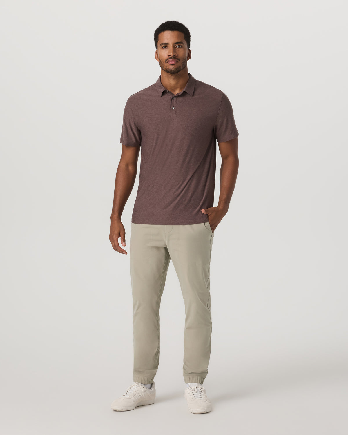 Meta Jogger 30" Men's Truffle Performance Knit Joggers - Image 5