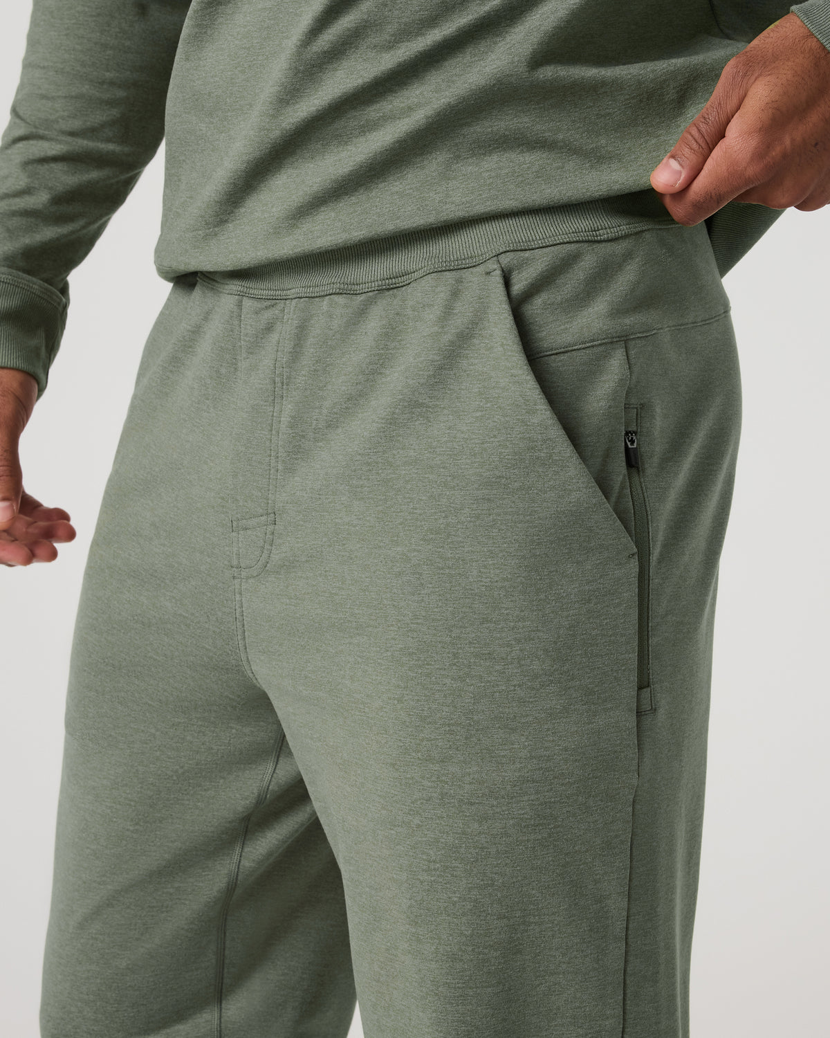 Coronado Sweatpant Men's Light Oregano Heather Pants - Image 2