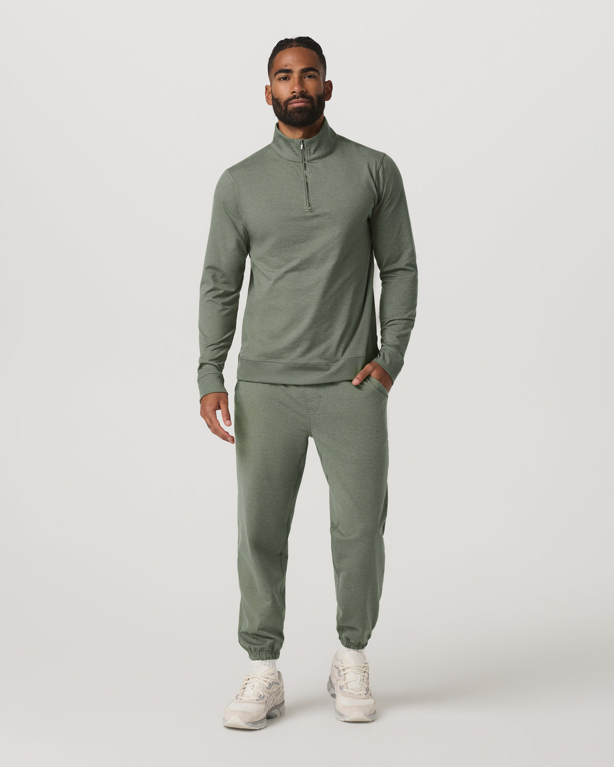 Coronado Sweatpant Men's Light Oregano Heather Pants - Image 5
