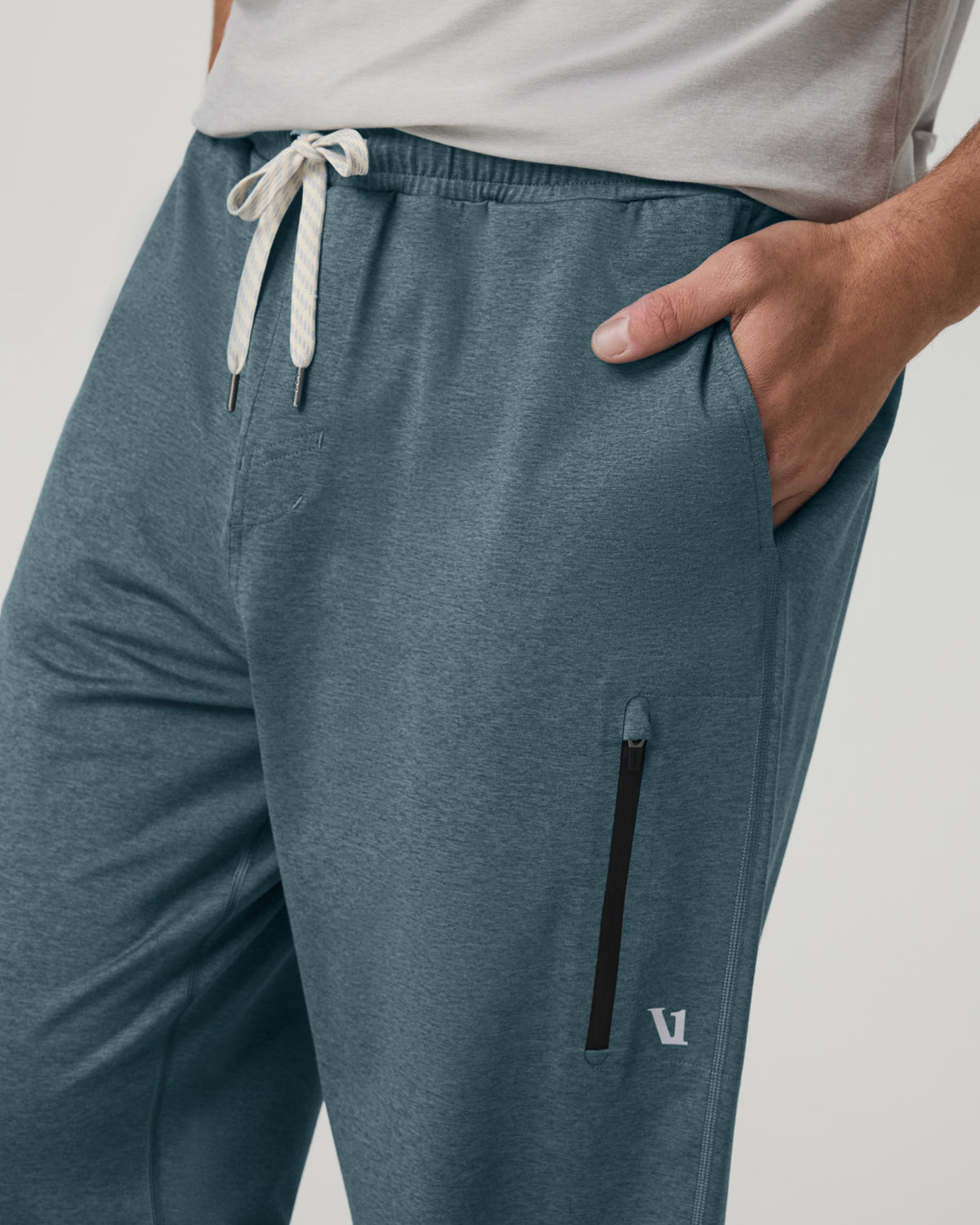 Men's Sunday Performance Sweatpant Blue Sea Heather - Image 2