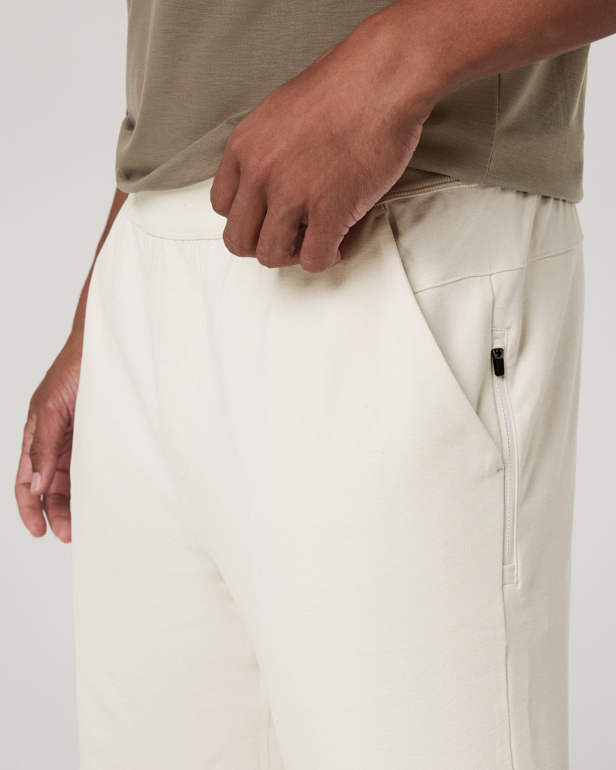 Coronado Sweatpant Men's Ivory Heather Sweatpants - Image 2