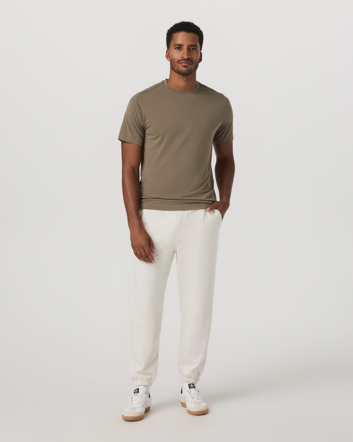 Coronado Sweatpant Men's Ivory Heather Sweatpants - Image 4