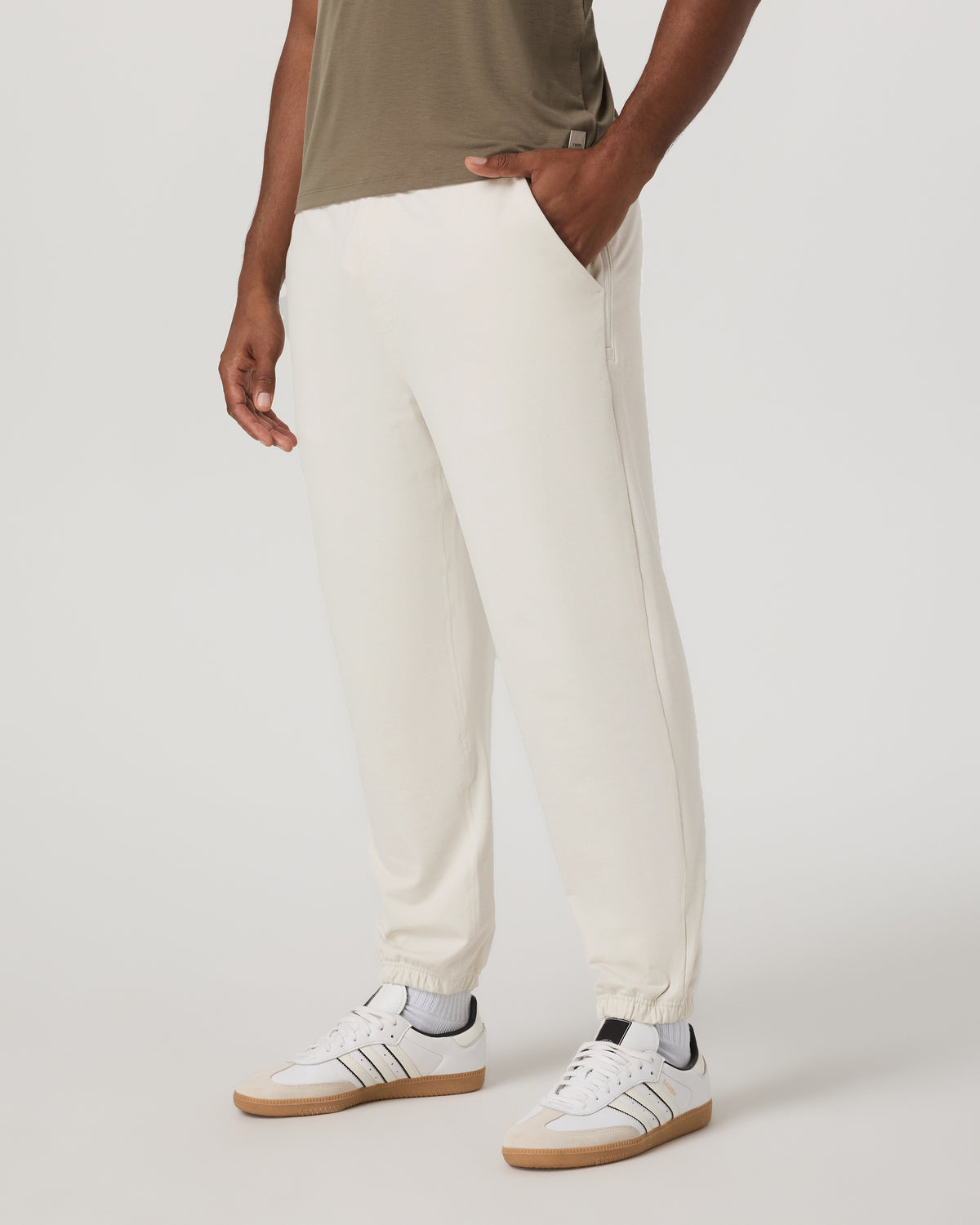 Coronado Sweatpant Men's Ivory Heather Sweatpants - Image 5