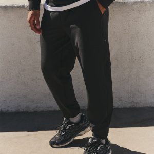 Men's Coronado Mixed Media Sweatpant 28" Black Heather