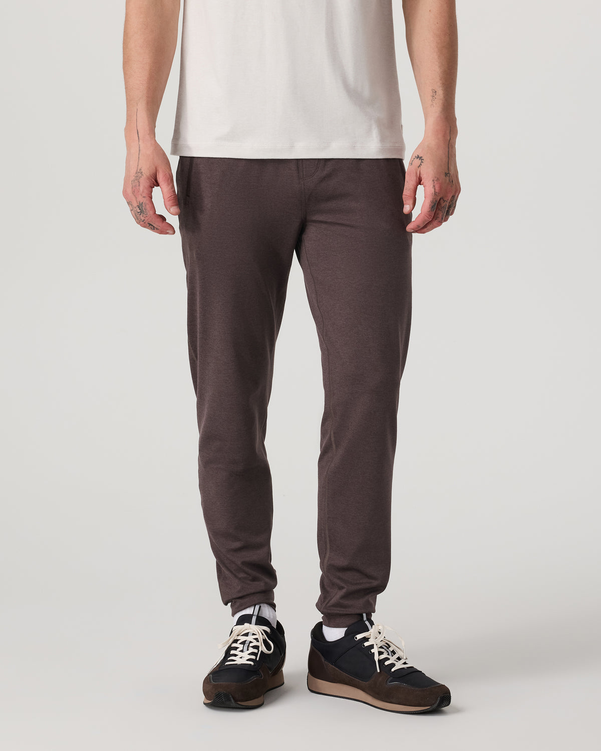 Men's Ponto Performance Jogger 30" Sangria Heather - Image 4