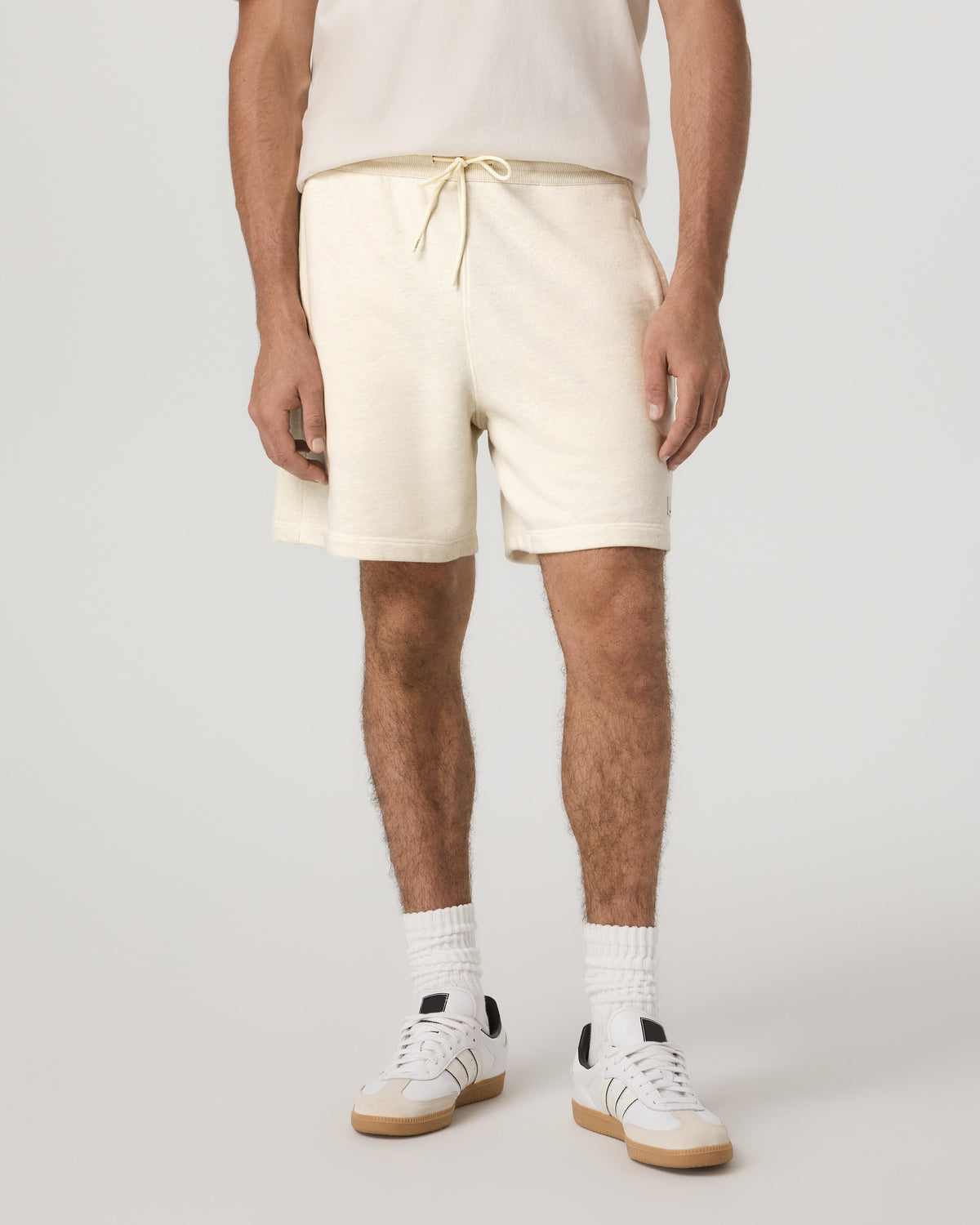 Cypress Vintage Short 7" Men's Buttermilk Heather Shorts - Image 2