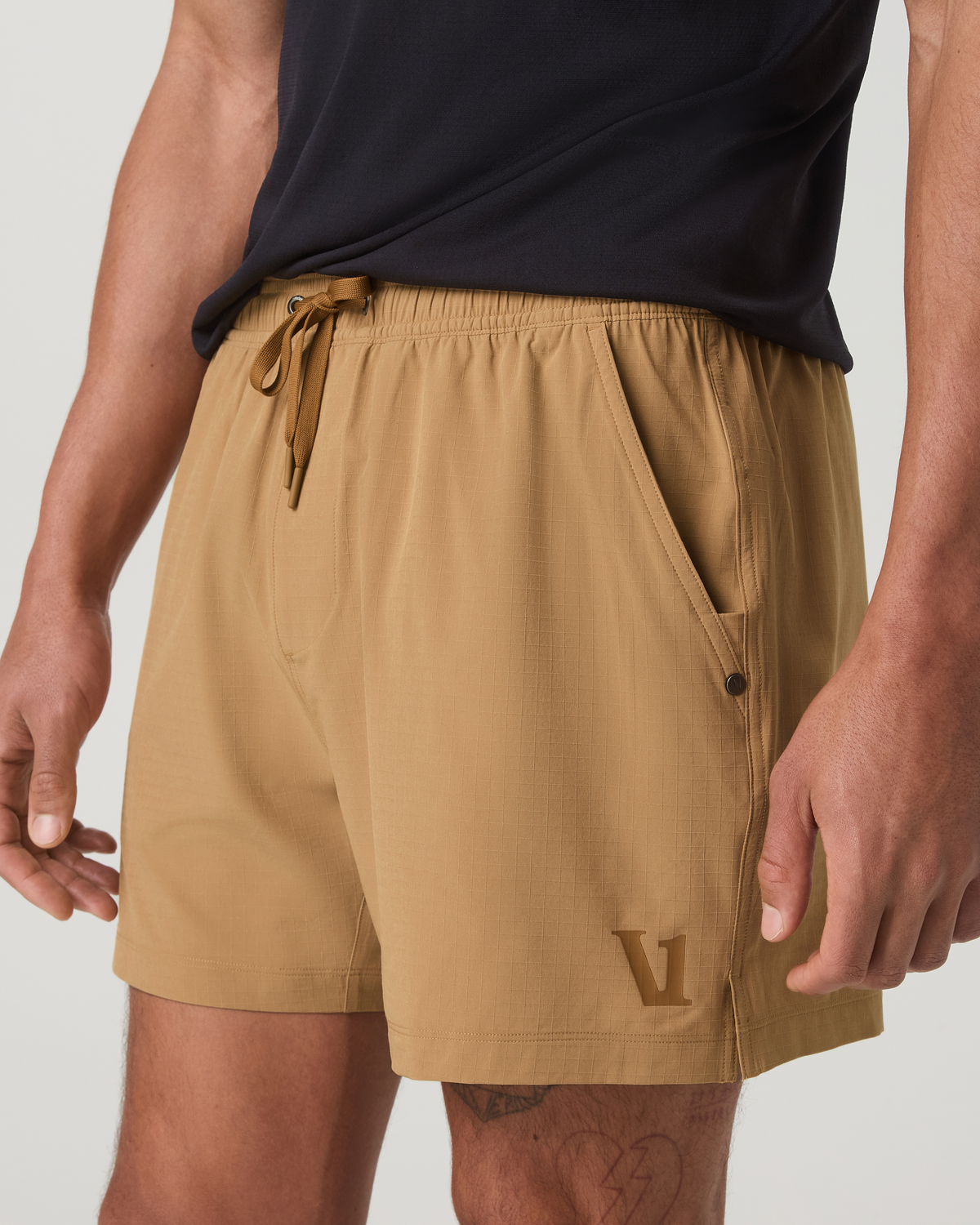 HardKore Short Lined 5" Men's Burlap Performance Shorts - Image 2