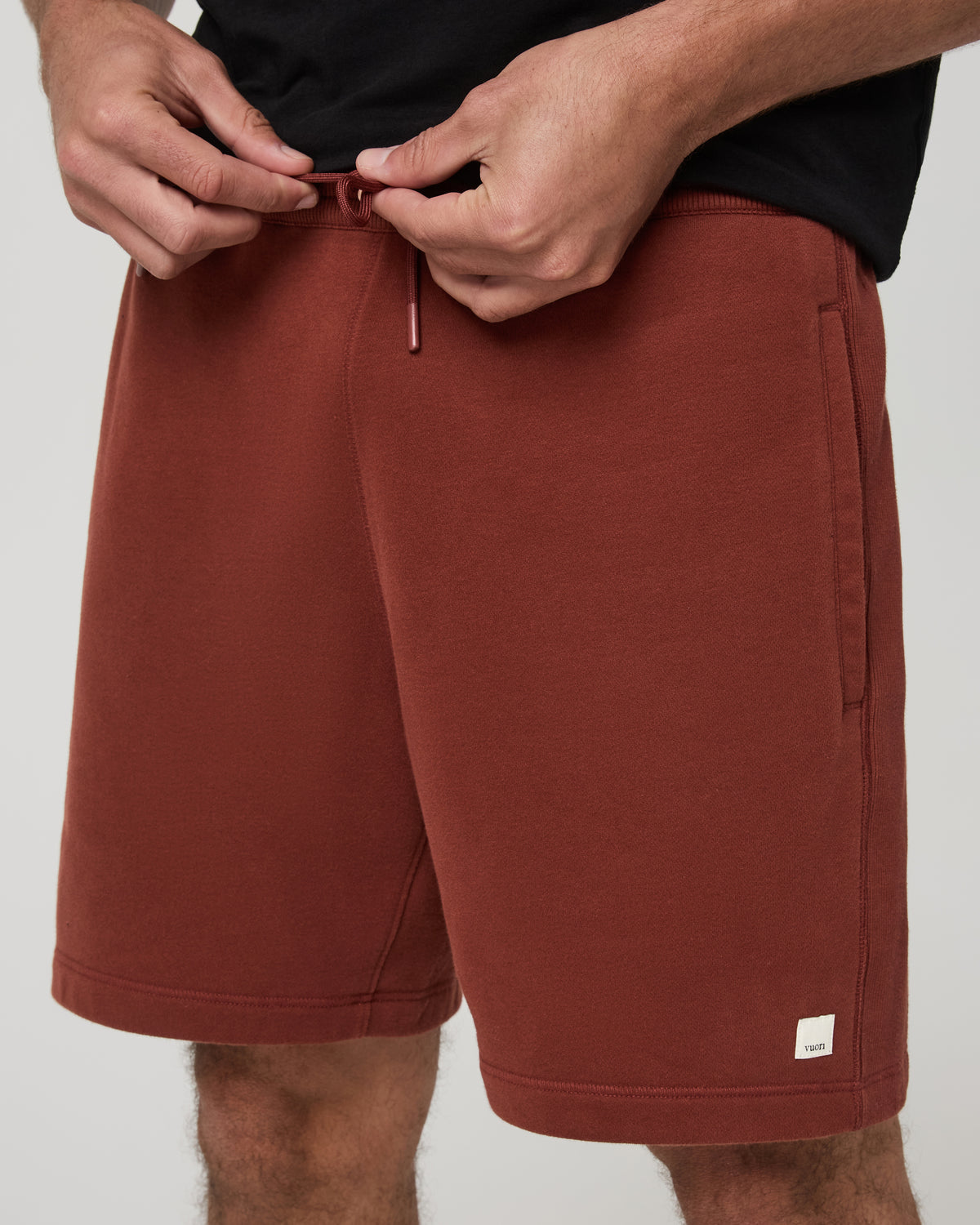 Cypress Vintage Short 7" Men's Firebrick Fleece Shorts - Image 2