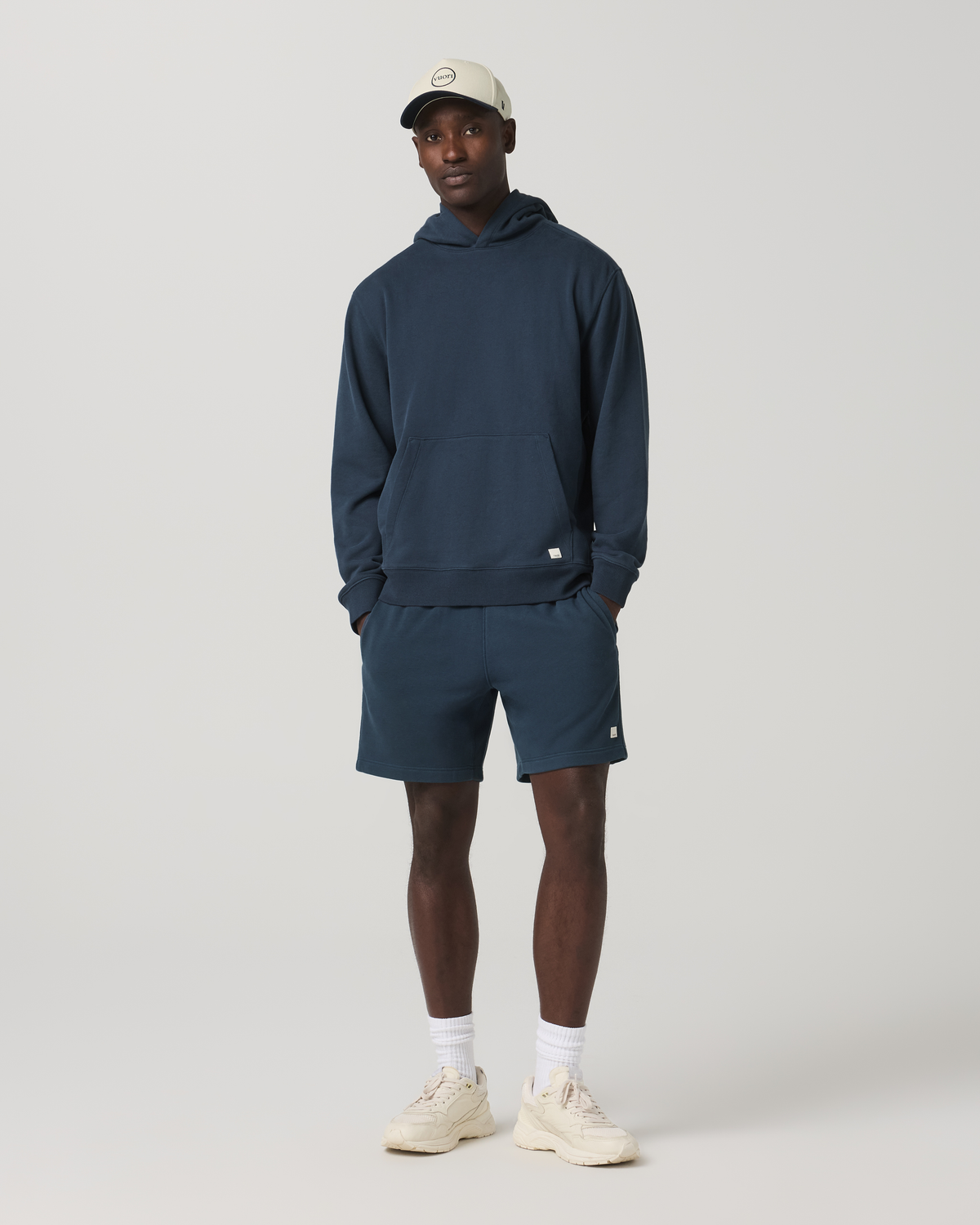 Cypress Vintage Short 7" Men's Ocean Blue Fleece Shorts - Image 6