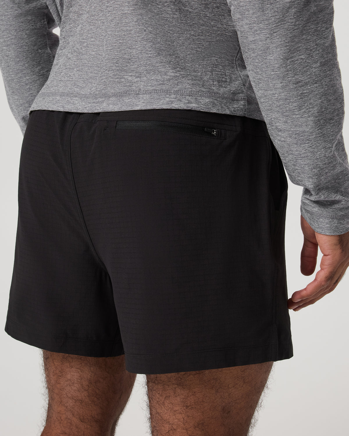 HardKore Short Lined 5" Men's Black Performance Shorts - Image 3