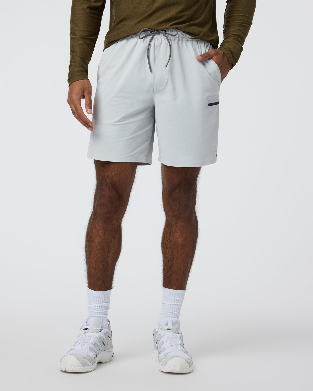 Grafton Short Unlined Classic Fit 7" Sky Grey - Image 2