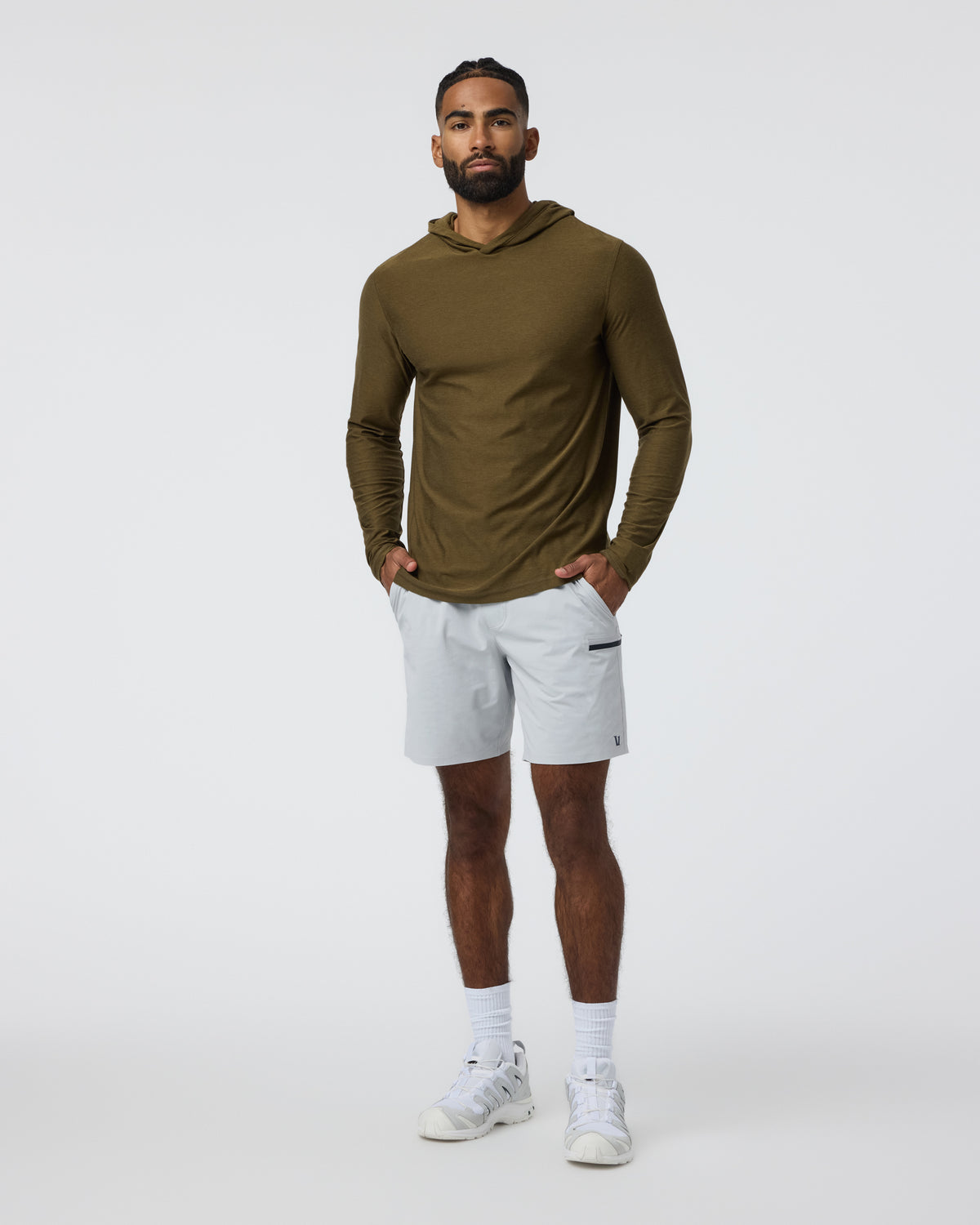 Grafton Short Unlined Classic Fit 7" Sky Grey - Image 5