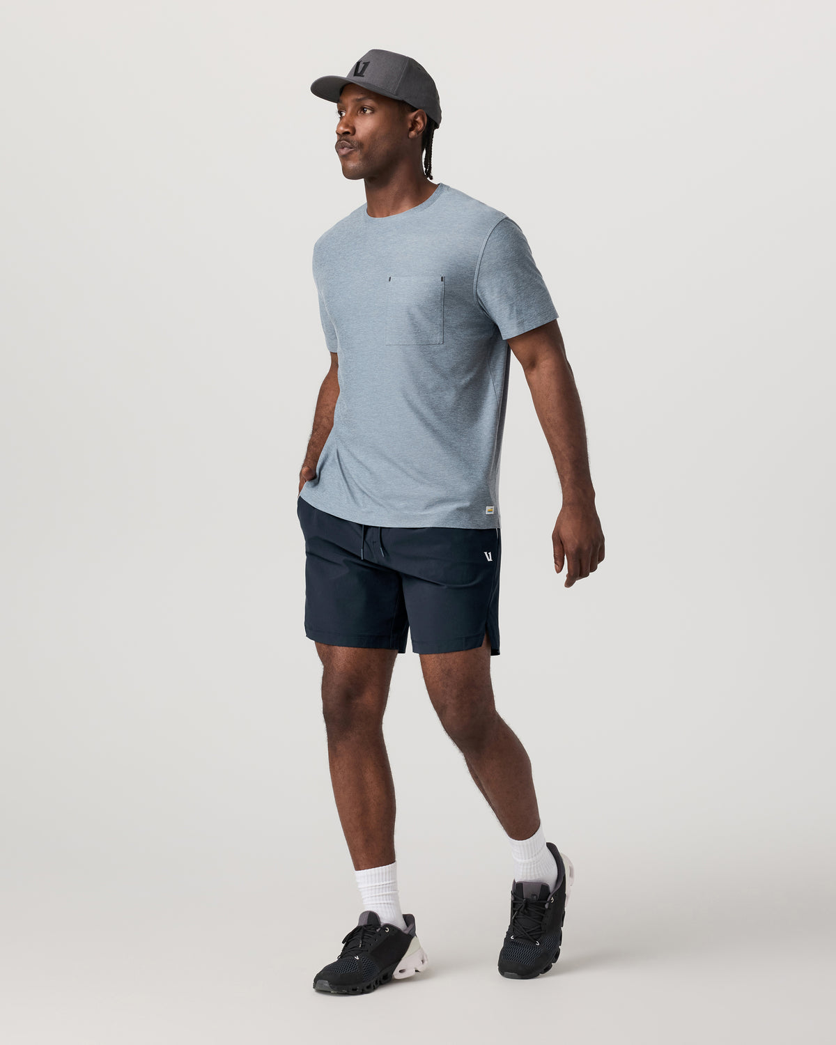 Crosscourt Short Unlined 7" Men's Navy Tennis Shorts - Image 4