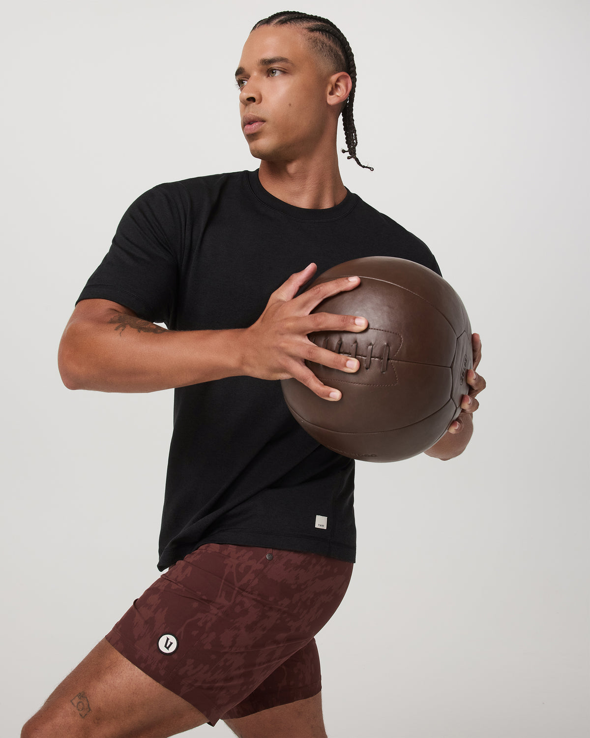 Kore Short Lined 7" Men's Dark Burnt Sienna Earth Shorts