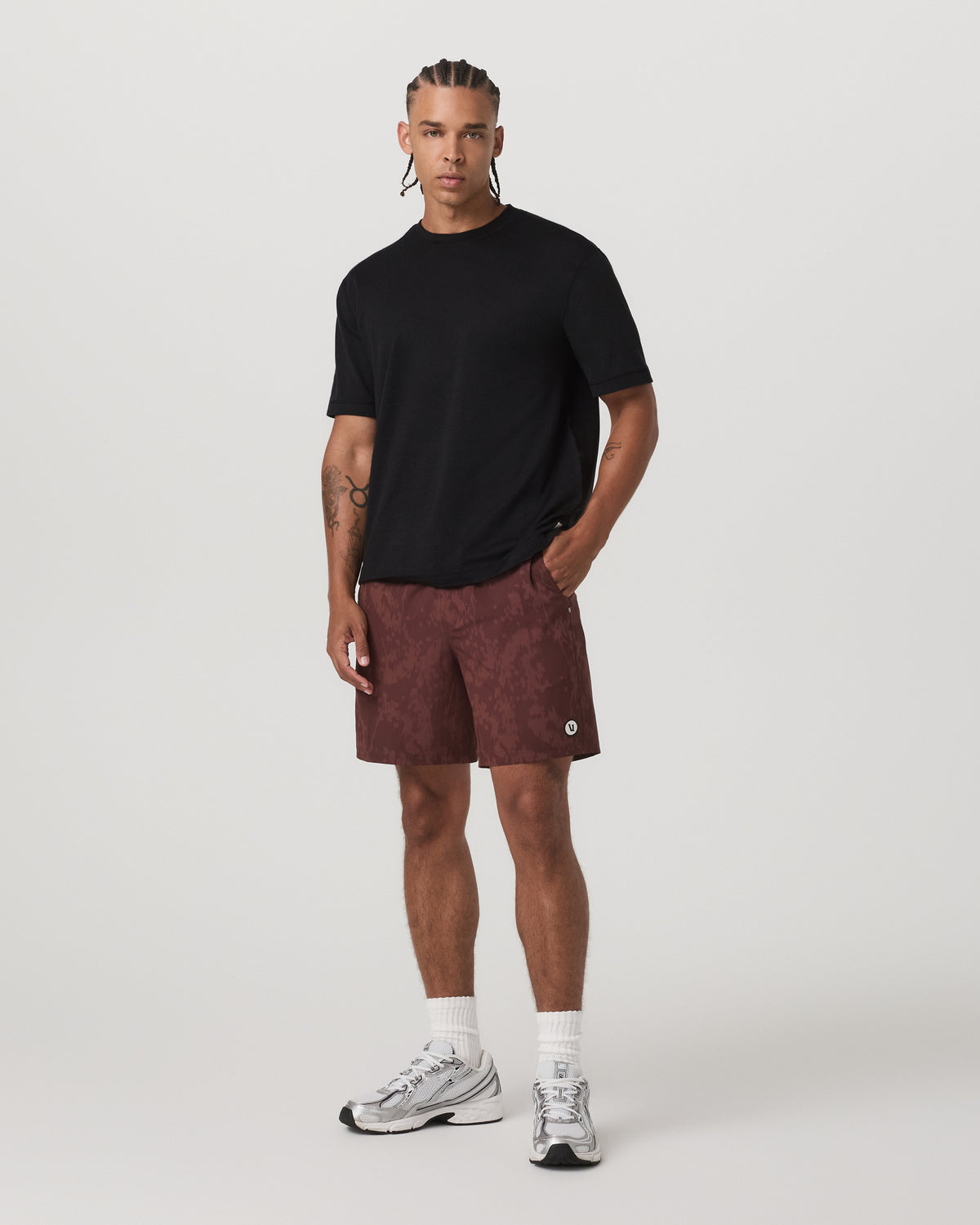 Kore Short Lined 7" Men's Dark Burnt Sienna Earth Shorts - Image 5