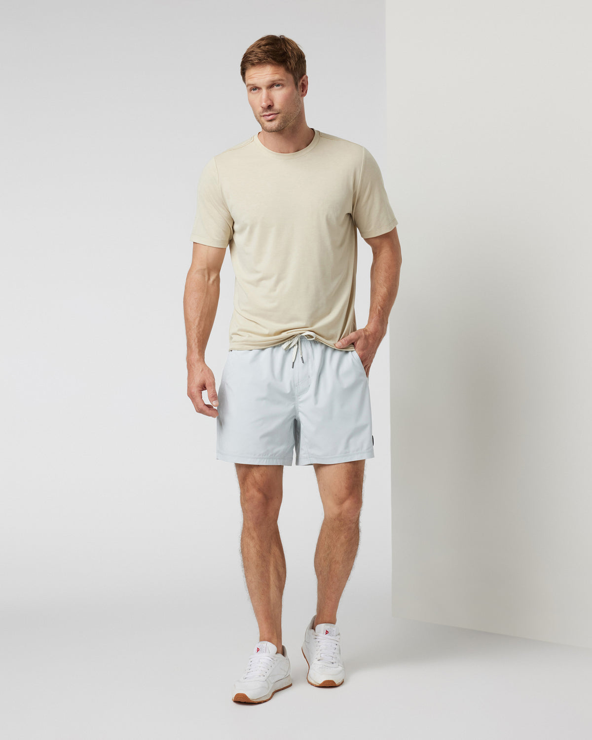 Kore Short Lined 5" Men's Sky Grey Athletic Shorts - Image 4