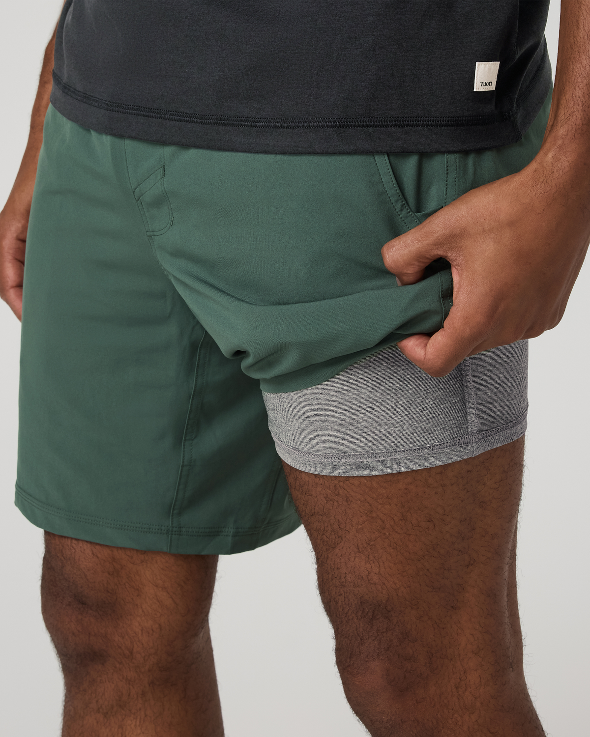 Kore Short Lined 7" Men's Agate Green Athletic Shorts - Image 2