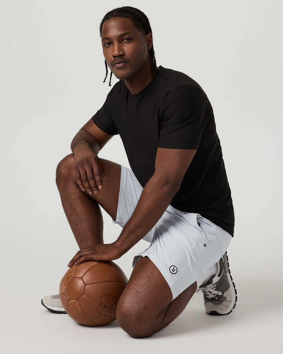 Kore Short Unlined 7" Sky Grey Unlined Athletic Shorts - Image 4