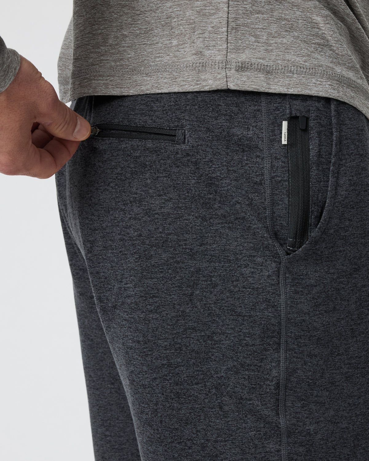 Ponto Short Men's Charcoal Grey Jogger Shorts - Image 2