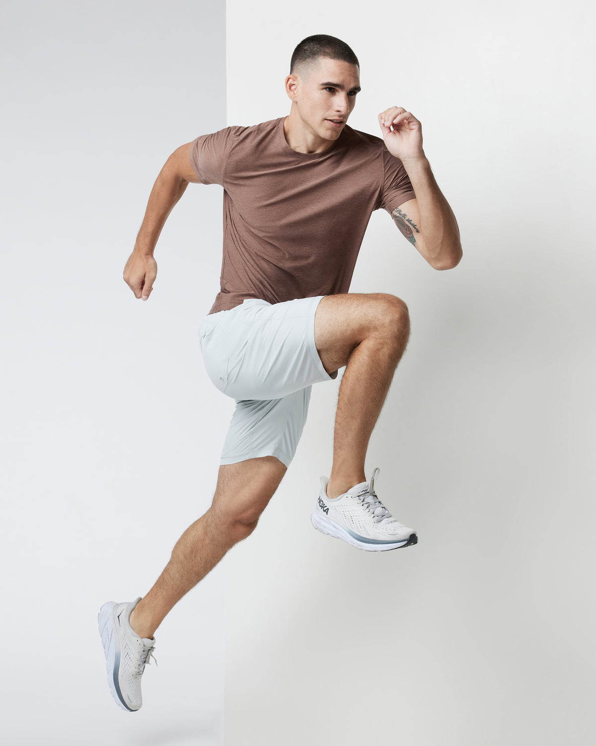 Kore Short Lined 9" Men's Sky Grey Athletic Shorts - Image 3