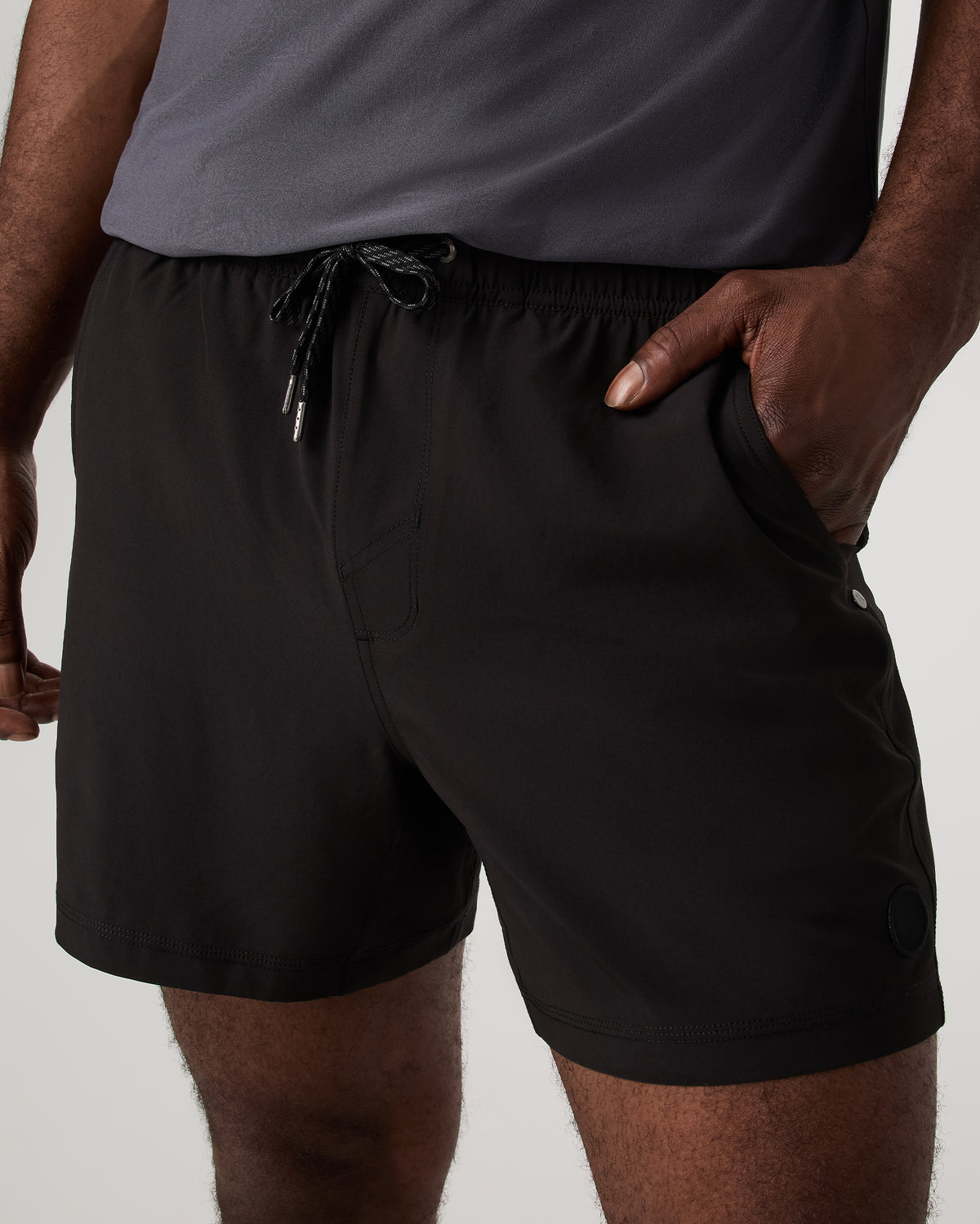 Kore Short Lined 5" Black Tonal Athletic Shorts