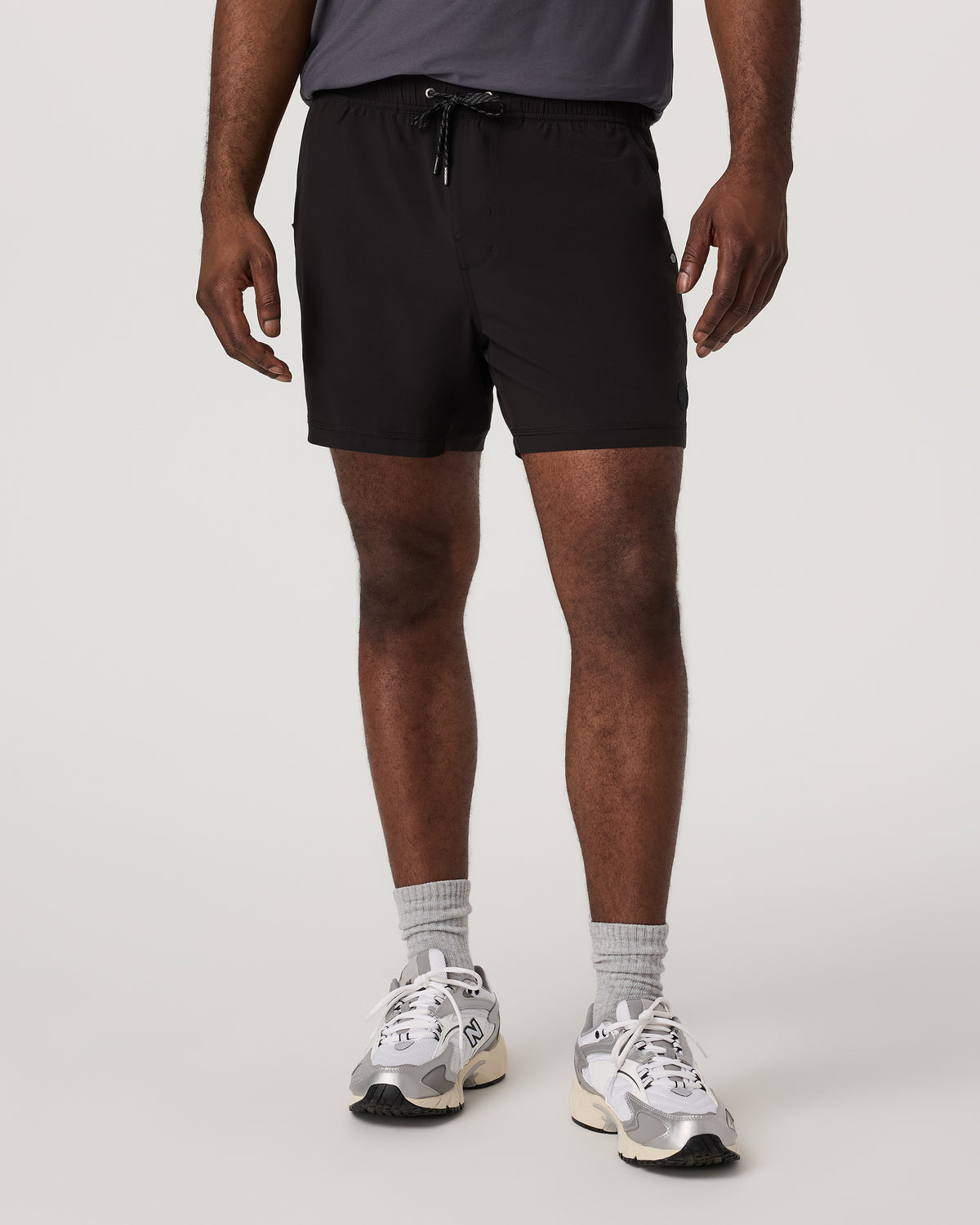 Kore Short Lined 5" Black Tonal Athletic Shorts - Image 3