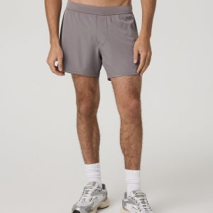 Qualify Short Lined 5" Men's Smokey Grey Athletic Shorts