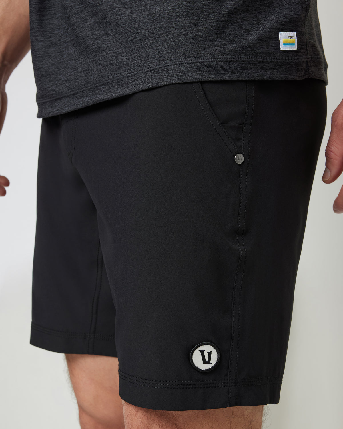 Kore Short Lined 9" Men's Black Shorts 9 Inch Inseam - Image 2