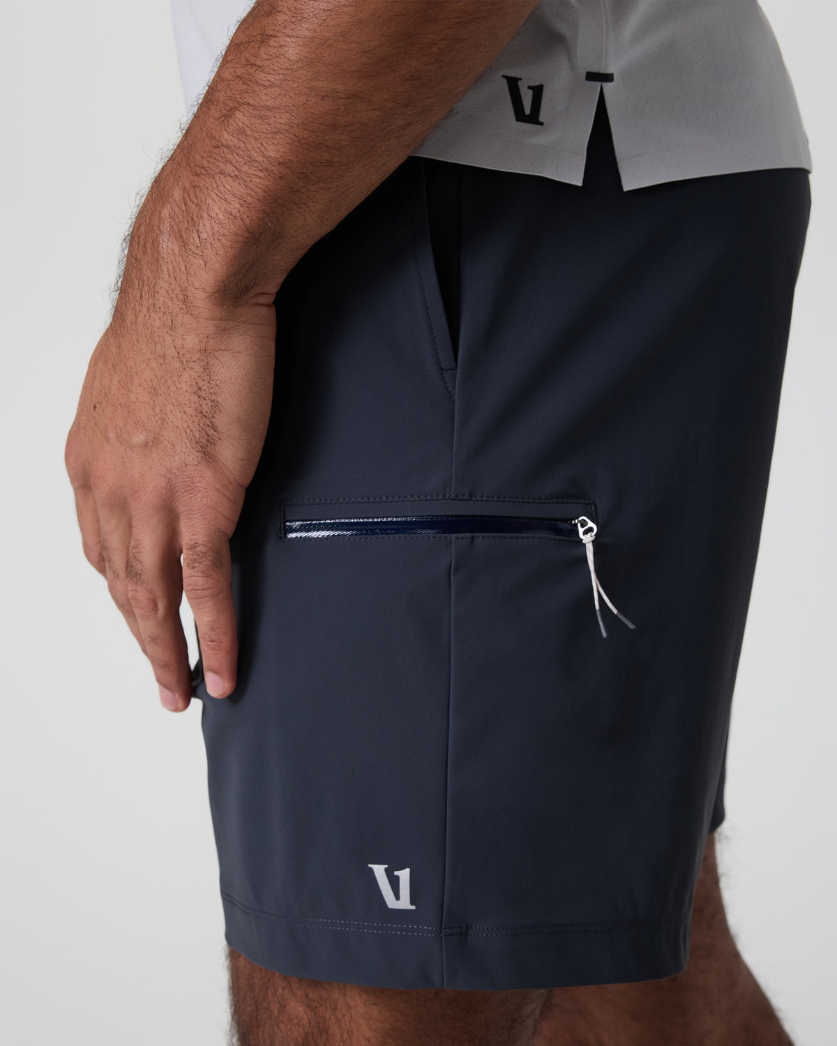 Fleet Sport Short Unlined Classic Fit 7" Navy - Image 2