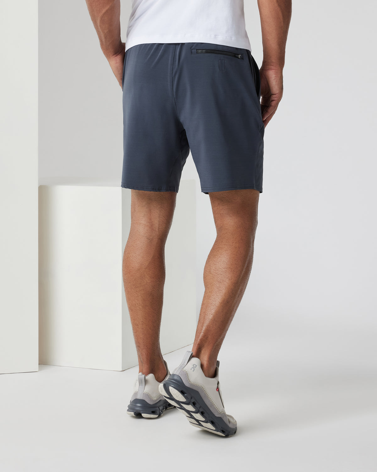 Elevate Kore Short Lined 7" Men's Navy Performance Shorts - Image 3