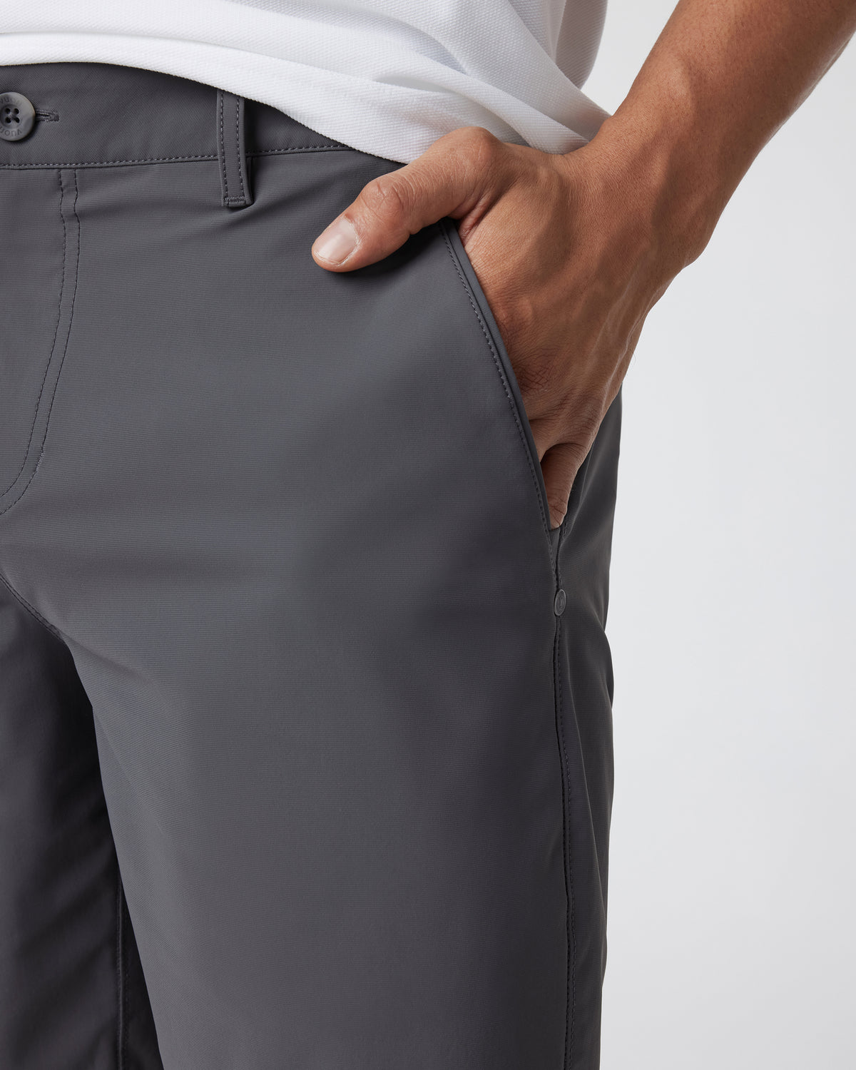 Meta Short Men's Charcoal Grey Chino Shorts - Image 2