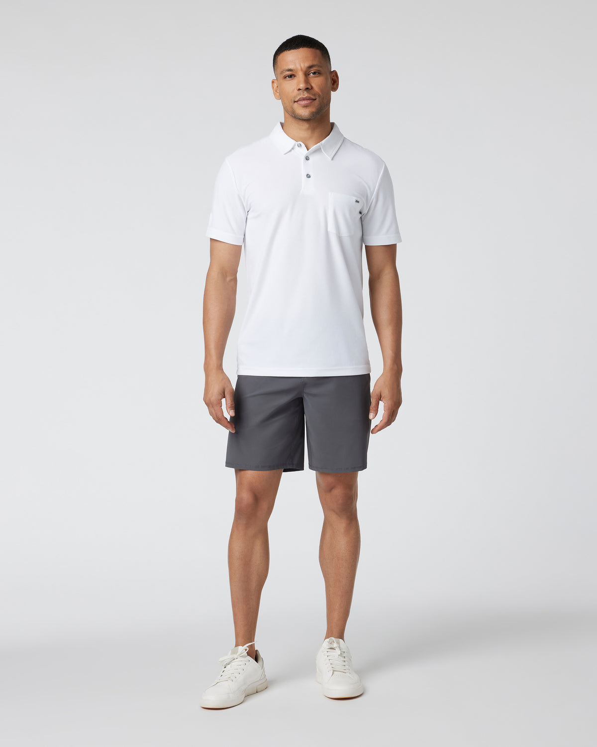 Meta Short Men's Charcoal Grey Chino Shorts - Image 4
