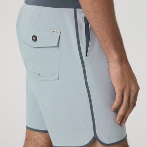 Cruise Boardshort 7" Men's Blue Haze Linen Swim Shorts
